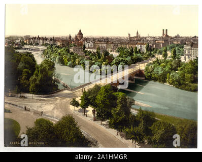 Aus dem Maximilianeum München, Bayern, Deutschland; Titel von den Detroit Publishing Co., Katalog J - Ausland Abschnitt. Detroit, Mich.: Detroit fotografische Begleitung, 1905.; Teil: Ansichten von Deutschland in der Photochrom print Collection.; Drucken. 16424.; Stockfoto