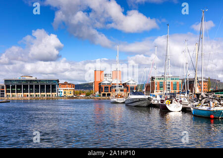 Titanic Quarter Marina in Belfast, Nordirland Stockfoto