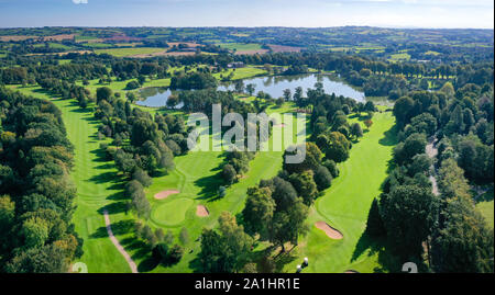 Antenne von Malone Golf Club, Ballydrain, Malone, Belfast, Nordirland Stockfoto