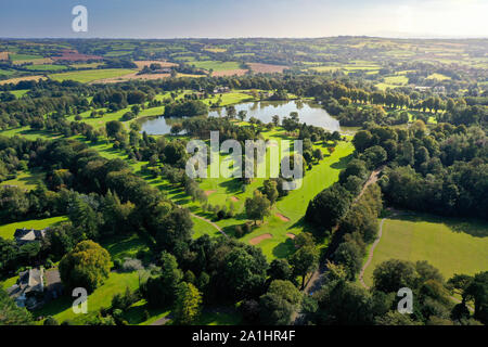 Antenne von Malone Golf Club, Ballydrain, Malone, Belfast, Nordirland Stockfoto