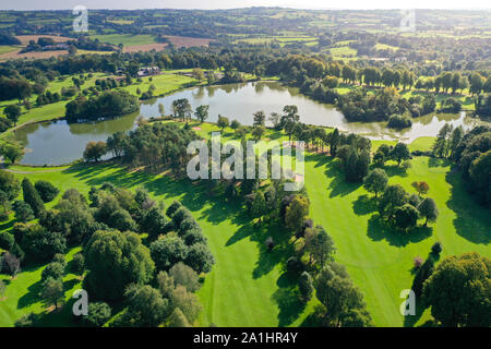 Antenne von Malone Golf Club, Ballydrain, Malone, Belfast, Nordirland Stockfoto