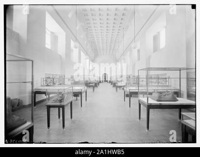 Museum (Rockefeller) in Jerusalem. Museum. S. Galerie, Anbauteile innen Stockfoto