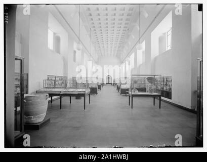 Museum (Rockefeller) in Jerusalem. Museum. S. Galerie, Anbauteile innen Stockfoto