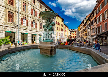 Frankreich Haute-Savoie - Chambery - Place Saint Léger Stockfoto