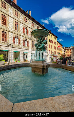 Frankreich Haute-Savoie - Chambery - Place Saint Léger Stockfoto