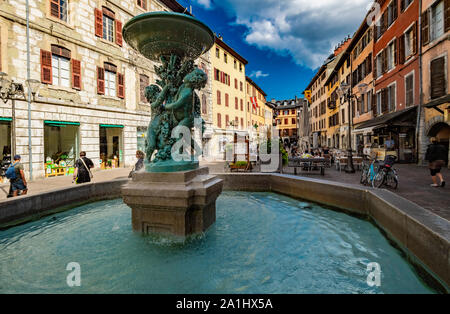 Frankreich Haute-Savoie - Chambery - Place Saint Léger Stockfoto