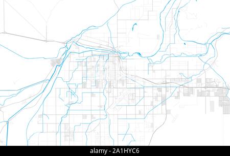Reich detaillierte Vektor Lageplan von Yuma, Arizona, USA. Karte Vorlage für Wohnkultur. Stock Vektor