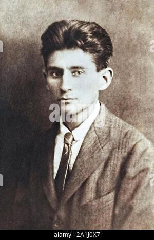 Franz Kafka (1883-1924), österreichisch-ungarischen modernistischen Thema am besten für seine surrealistischen Arbeiten bekannt Sterben Verwandlung [Die Metamorphose] und das Schloss [der Kirche]. Stockfoto