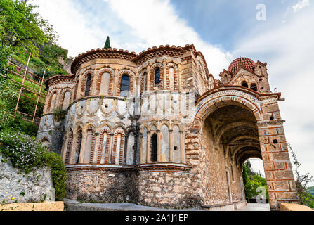 Das Kloster Pantanassa in Mystras, Griechenland Stockfoto