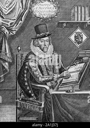 FRANCIS BACON (1561-1626), englischer Staatsmann und Philosoph Stockfoto