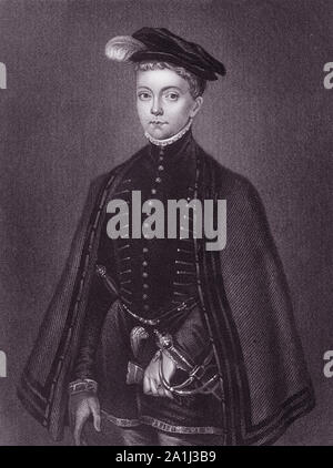 HENRY STUART, Lord Darnley (1545-1567) König Gefährtin von Schottland als Ehemann von Mary Queen of Scots Stockfoto