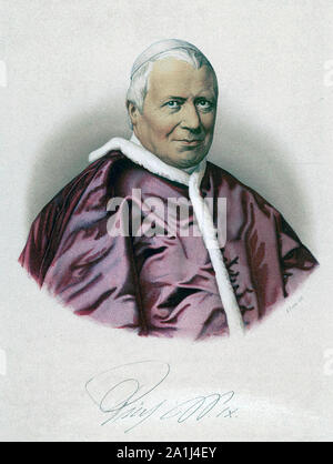 Papst Pius IX (1792-1878) ca. 1870 Stockfoto