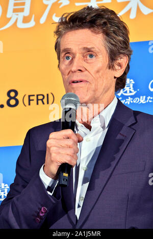 Tokio, Japan. 26 Sep, 2019. Willem Dafoe bei der Premiere des Films "In der Ewigkeit Gate/Van Gogh - an der Schwelle zur Ewigkeit' in Shinjuku Piccadilly. Tokio, 26.09.2019 | Verwendung der weltweiten Kredit: dpa/Alamy leben Nachrichten Stockfoto