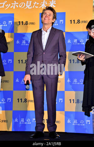 Tokio, Japan. 26 Sep, 2019. Willem Dafoe bei der Premiere des Films "In der Ewigkeit Gate/Van Gogh - an der Schwelle zur Ewigkeit' in Shinjuku Piccadilly. Tokio, 26.09.2019 | Verwendung der weltweiten Kredit: dpa/Alamy leben Nachrichten Stockfoto