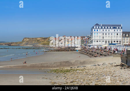 Boulogne-sur-Mer (Frankreich), entlang der "Côte d'Opale" Küste. Die Waterfront Stockfoto