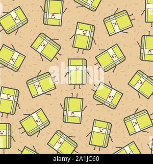 Ein nettes Buch Illustration Vektor in der Farbe Gelb Stock Vektor