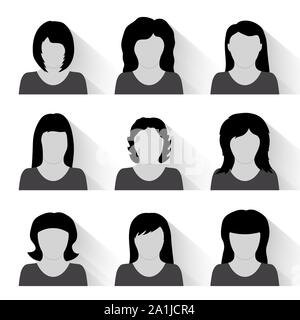 Vektor einrichten von flachen Menschen Symbole Stock Vektor