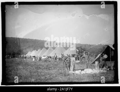 Der National Guard, der Mt. Gretna, [Pennsylvania], 1913 Stockfoto