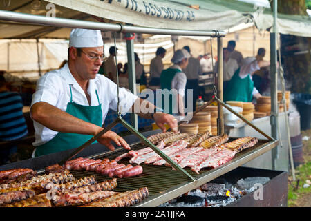 COSTILLAS Y CHOIRIZO, GALIZIEN Stockfoto