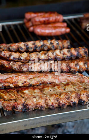 COSTILLAS Y CHOIRIZO, GALIZIEN Stockfoto