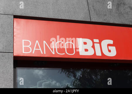 Banco BiG in Lissabon Stockfoto