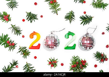 Frohes Neues Jahr 2020. Stockfoto