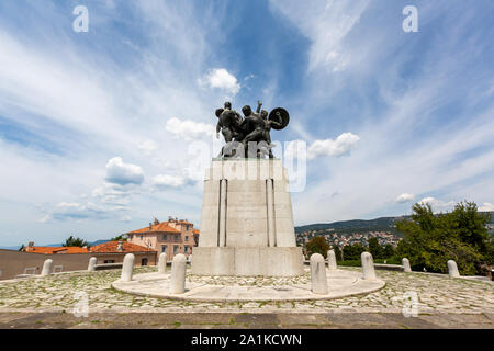 Juli 22, 2019 - Triest, Italien - Kriegerdenkmal im Parco Della Rimembranza Stockfoto