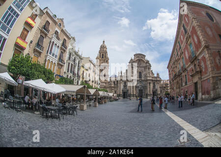 Kathedrale von Murcia in der Plaza Del Cardenal Belluga Spanien Stockfoto