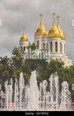 Die Christ-Erlöser-Kathedrale auf dem Siegesplatz in Kaliningrad. Kaliningrad, Oblast Kaliningrad, Russland. Stockfoto