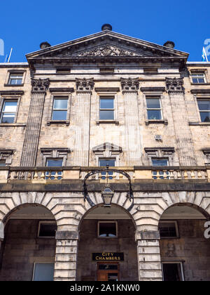 Stadt Kammern auf der High Street Royal Mile, Edinburgh, Schottland Stockfoto