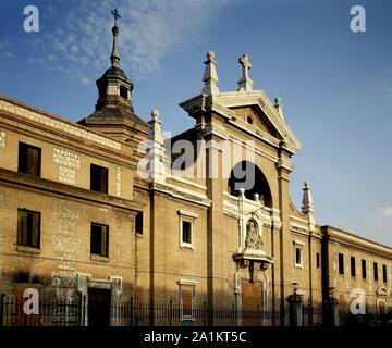 IGLESIA DEL CONVENTO DE LAS REPARADORAS SITUADA EN LA AVENIDA DE BURGOS Nº 10 - 1920 - MONUMENTO NACIONAL DESDE NOVEMBER DE 1978. Autor: BELLIDO GONZALEZ LUIS. Lage: Iglesia del Convento DE LAS REPARADORAS. MADRID. Spanien. Stockfoto