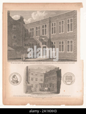 Norden Blick auf Queen Elizabeth kostenloses Gymnasium, St. Saviour's, Southwark Stockfoto