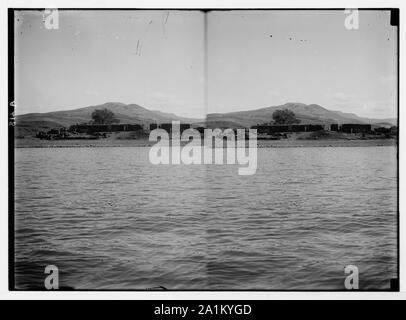 Nördliche Aussicht. Land der Gadarener vom See Stockfoto