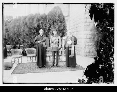 Angesehene Personen: Prinzessin Ileana von Rumänien, Graf von Luton, Kronprinz von Abessinien, Erzbischof von Canterbury, Latein Patriach Alfonso XIII. von Spanien Stockfoto