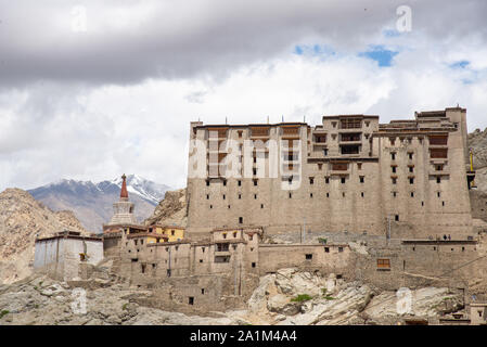 Blick auf den alten Platz in der Nähe von Leh in Ladakh, Indien Stockfoto