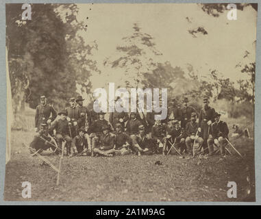 Die Offiziere der 3d-Pennsylvania Kavallerie Stockfoto