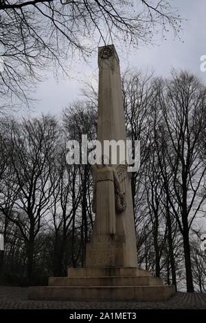 Monument aux soldats français Kemmelberg Gedenkstätte bei Ypern / Ieper Flandern Stockfoto