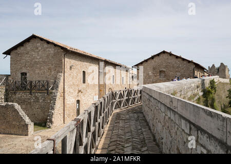 Die Festung von Civitella del Tronto Stockfoto
