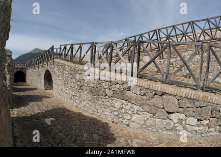 Die Festung von Civitella del Tronto Stockfoto