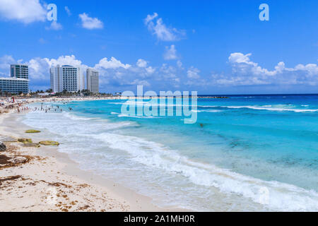 Cancun, Mexiko. Strand der Riviera Maya. Stockfoto