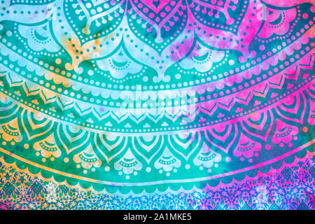 Krawatte gefärbten Stoff aus Indien Stockfoto