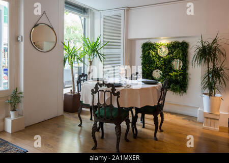 Restaurant Inneneinrichtung, Mallorca, Spanien, Europa Stockfoto