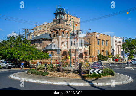 Jugendstil historische Post- und Telegraphenamt in der nördlichen Flüsse region Stadt Lismore, Nordosten von New South Wales, Australien Stockfoto