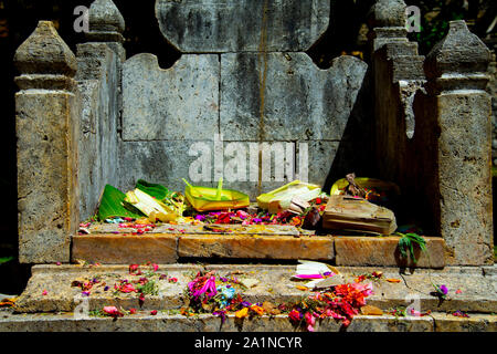 Canang Sari Angebote - Bali - Indonesien Stockfoto