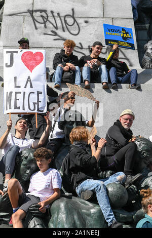 In Montreal, Kanada, eine halbe Million Menschen kamen, um das globale Klima Streik am 27. September 2019. Sie forderten mehr konkrete Maßnahmen von Behörden, die globale Erwärmung und den Klimawandel Chang zu begegnen Stockfoto