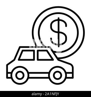 Auto-Symbol, Vector Illustration, Business Überblick Stock Vektor