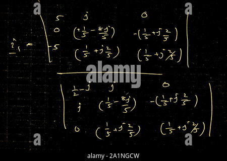 Close up Teil einer Engineering mathematischen Hintergrund Stockfoto