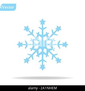 Doodled Schneeflocken, original Hand-auf whrite Hintergrund Stock Vektor