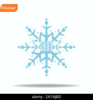 Doodled Schneeflocken, original Hand-auf whrite Hintergrund Stock Vektor