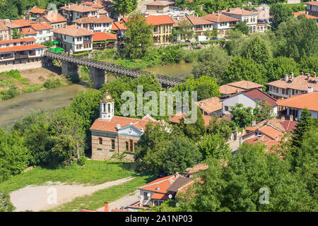 Kirche Mariä Himmelfahrt auf der Jantra in Veliko Tarnovo (Bulgarien) Stockfoto